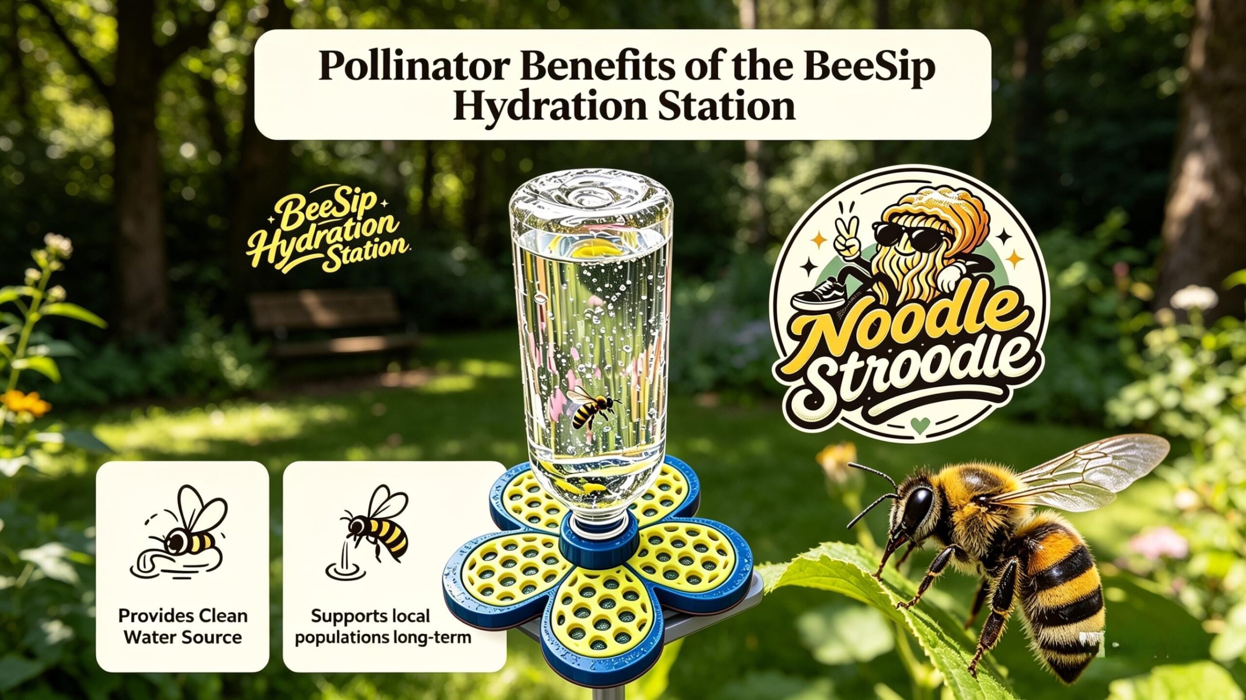 Bee Hydration Station | Garden Pollinator Water Drinker, Safe Bee Bath for Butterflies - Image 5