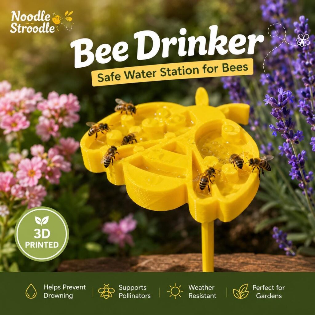 Bee Drinker 3 Pack, Pollinator Water Stations for Bees and Butterflies