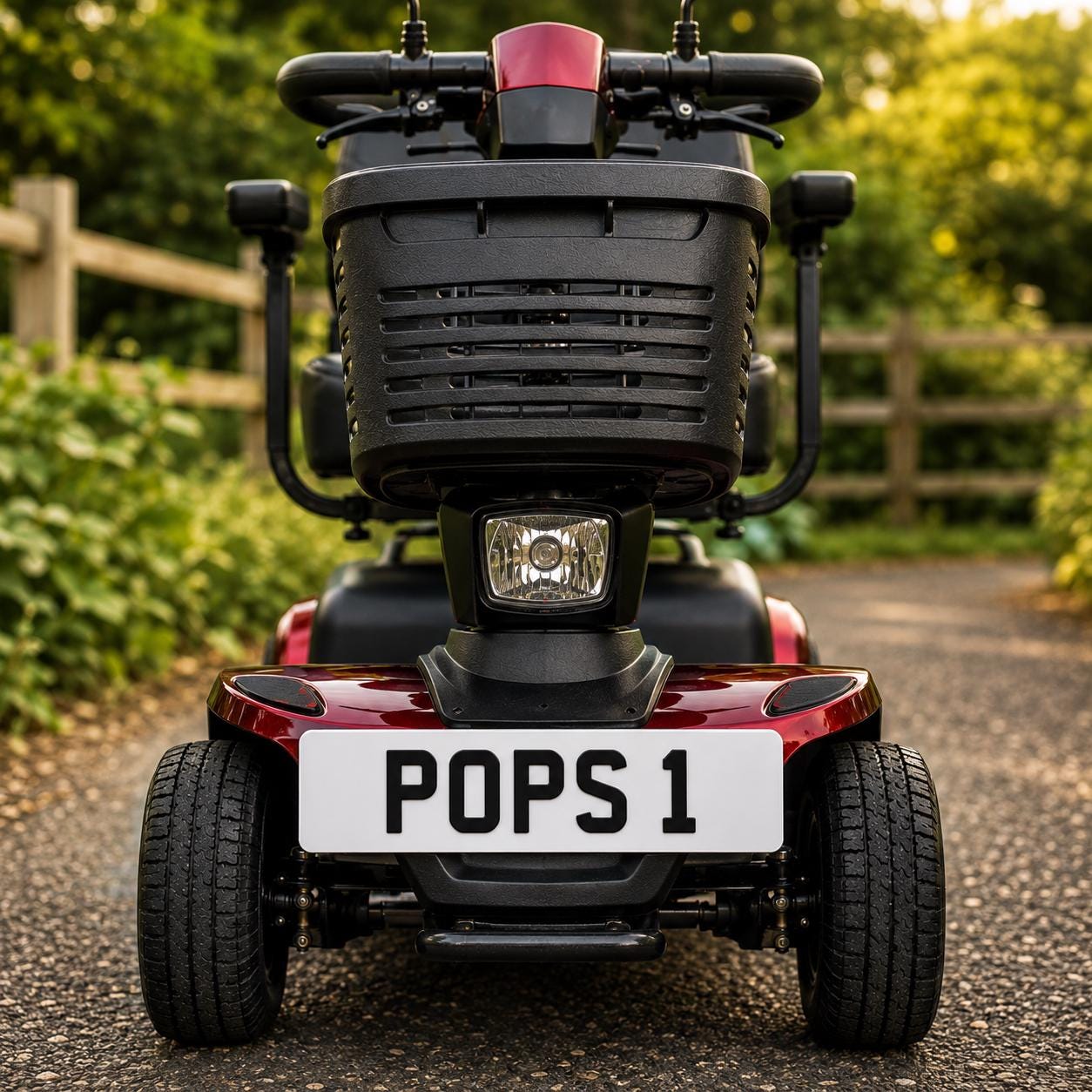 Personalised Mobility Scooter Number Plate | Custom Novelty Registration (4 Sizes) - Image 3