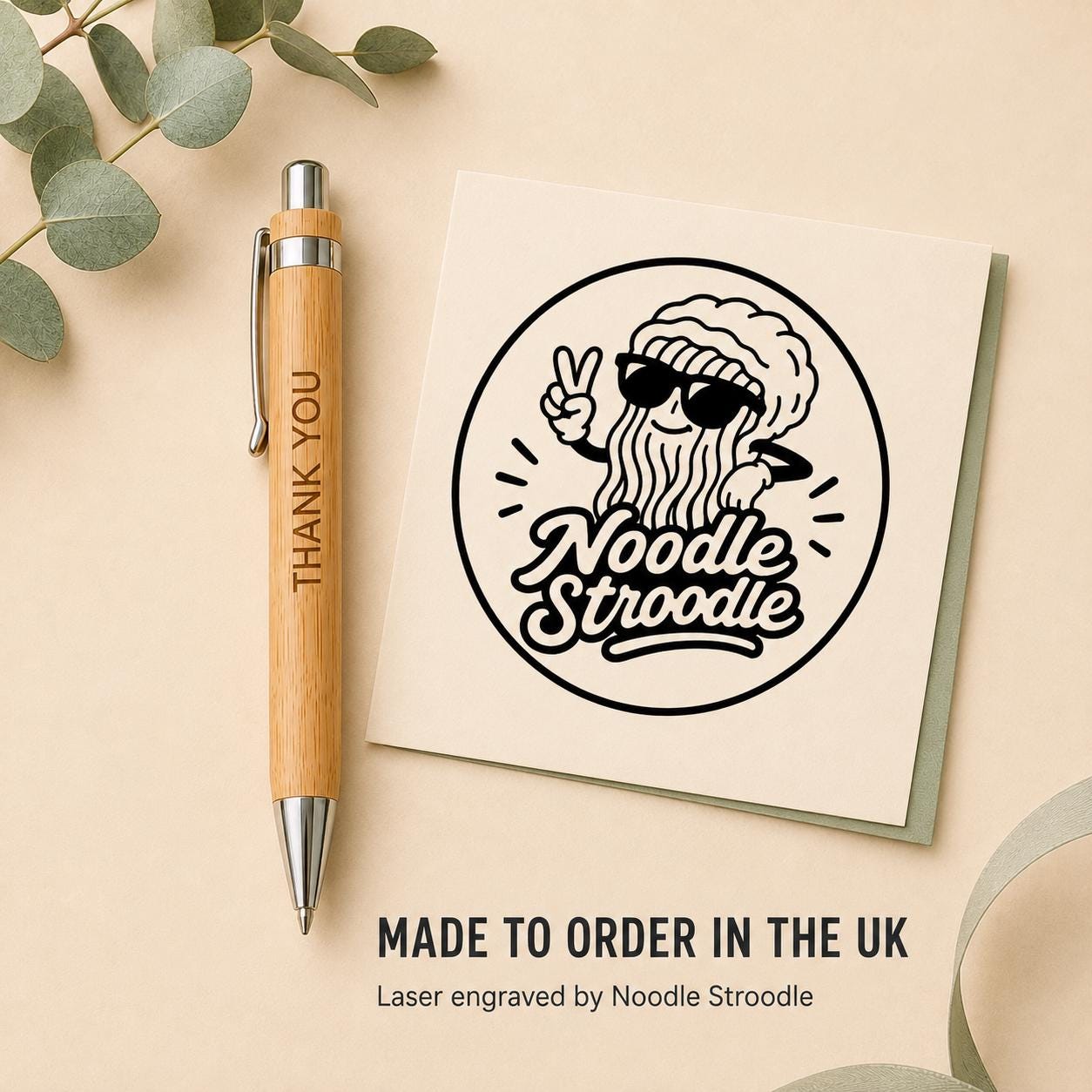 Personalised Engraved Bamboo Ballpoint Pen – Custom Name, Funny or Rude Message Gift - Image 11