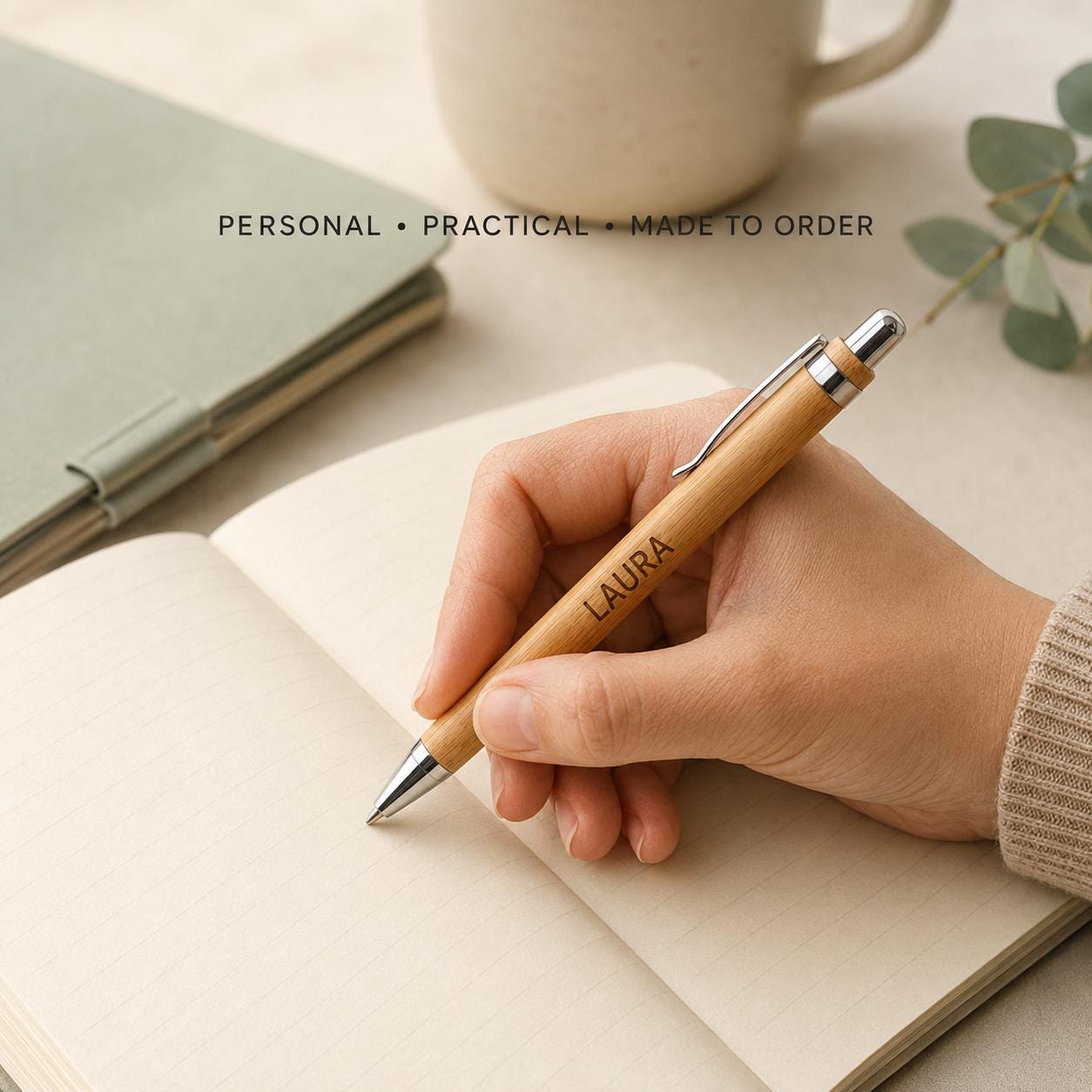 Personalised Bamboo Pen, Engraved Birthday Gift, Funny Milestone Pen for Him or Her - Image 9