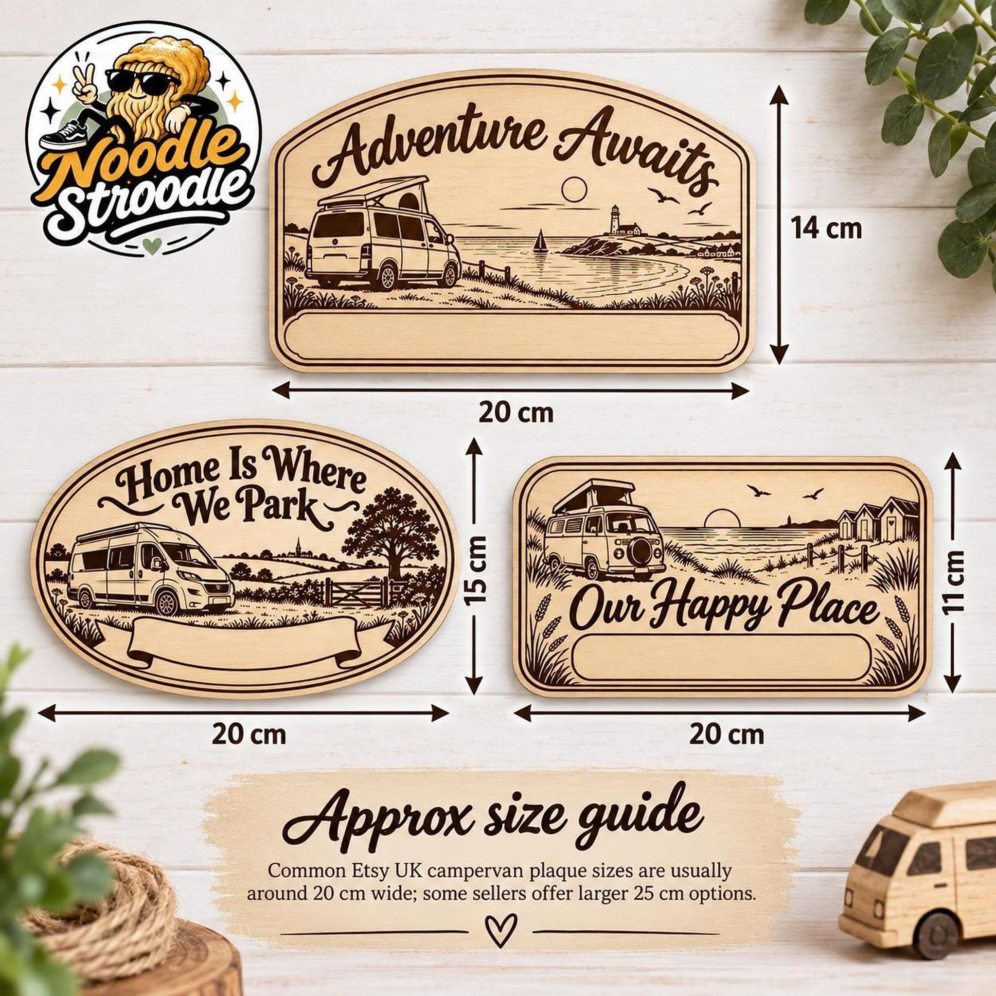 Wooden Camper Sign, Engraved Personalised Plaque for Campervan Decor - Image 7