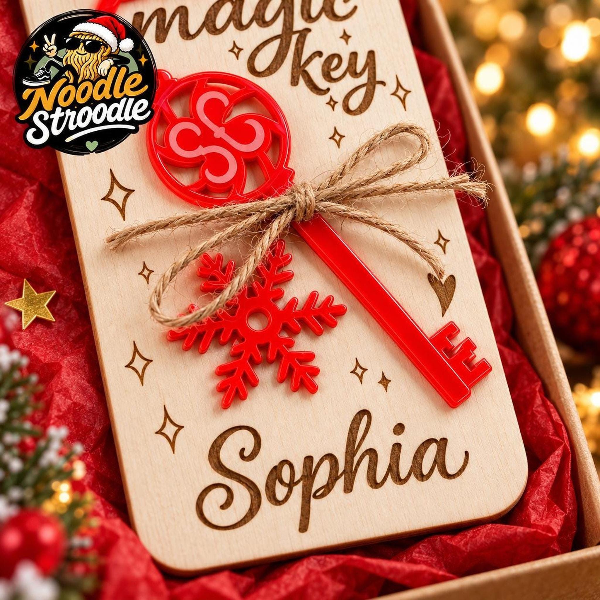 Personalised Santa’s Magic Key Door Hanger, Christmas Eve Gift Box, No Chimney Keepsake - Image 9