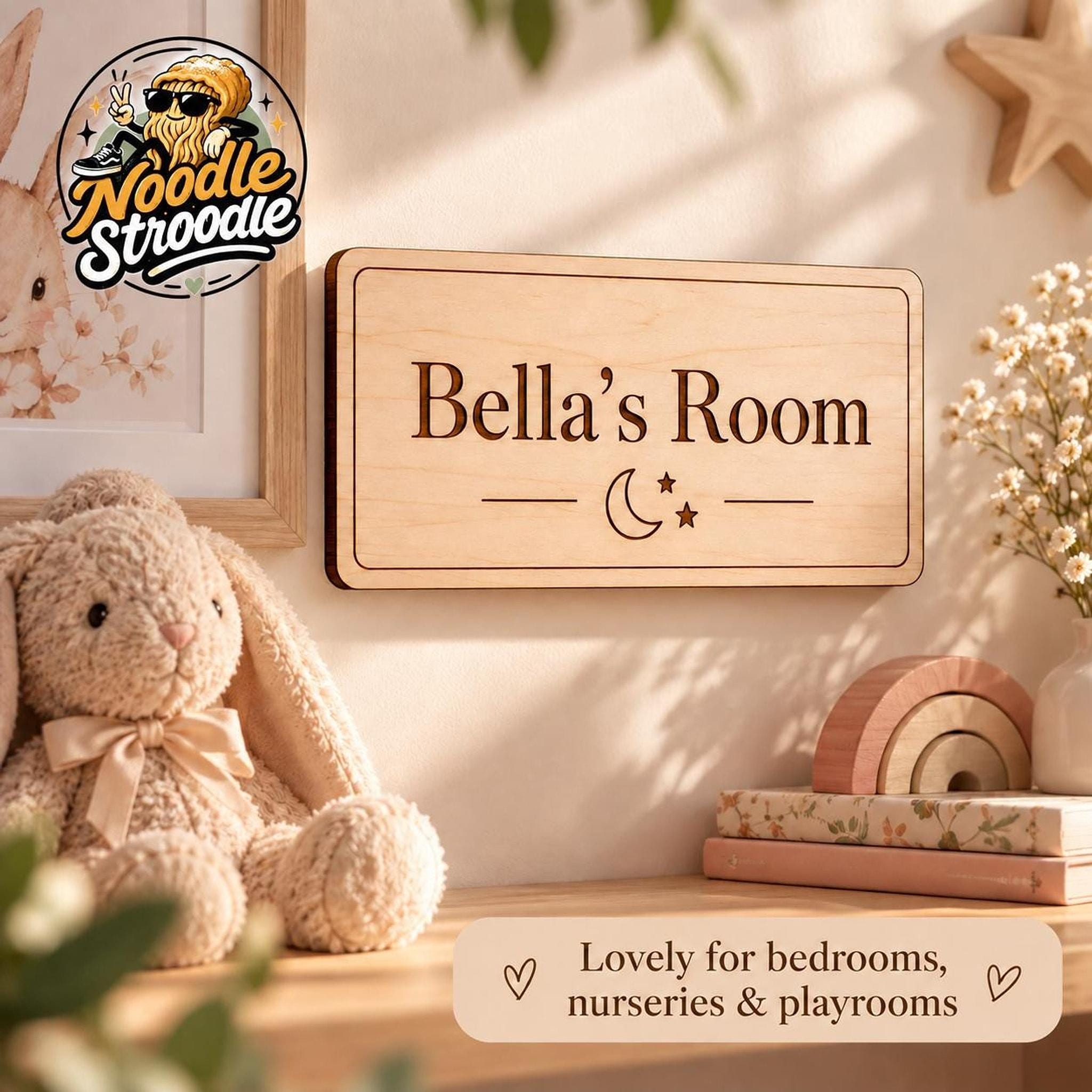 Personalised Wooden Sign, Custom Engraved Plaque, Door Name Sign, Any Text - Image 3