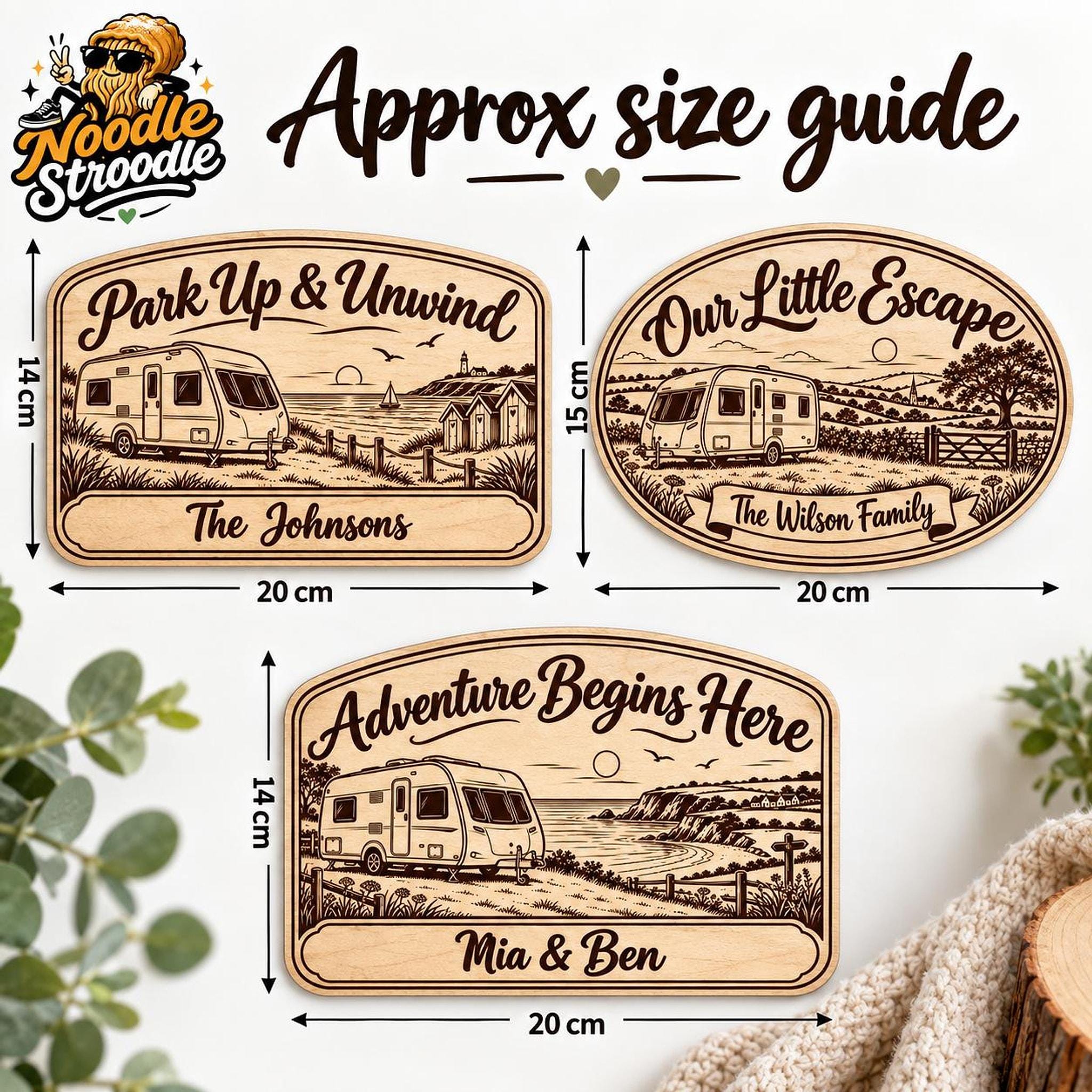 Personalised Caravan Wooden Plaque, Touring Custom Name Sign - Image 7