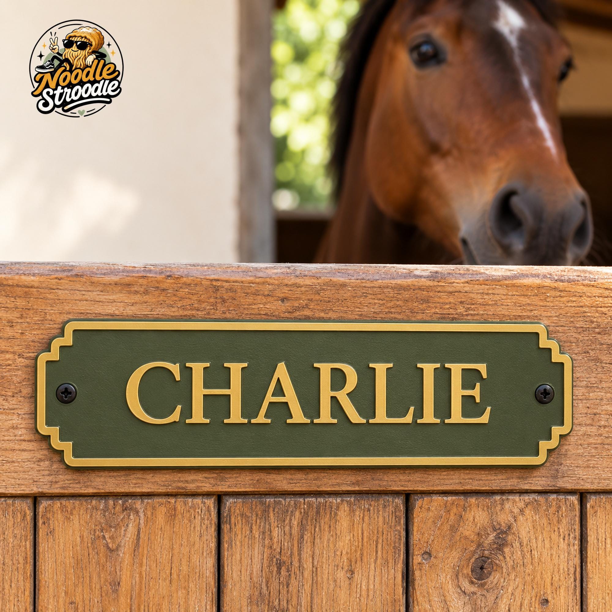 Personalised Horse Stable Name Plaque, Custom 3D Printed Stall Door Sign with Raised Text - Image 4