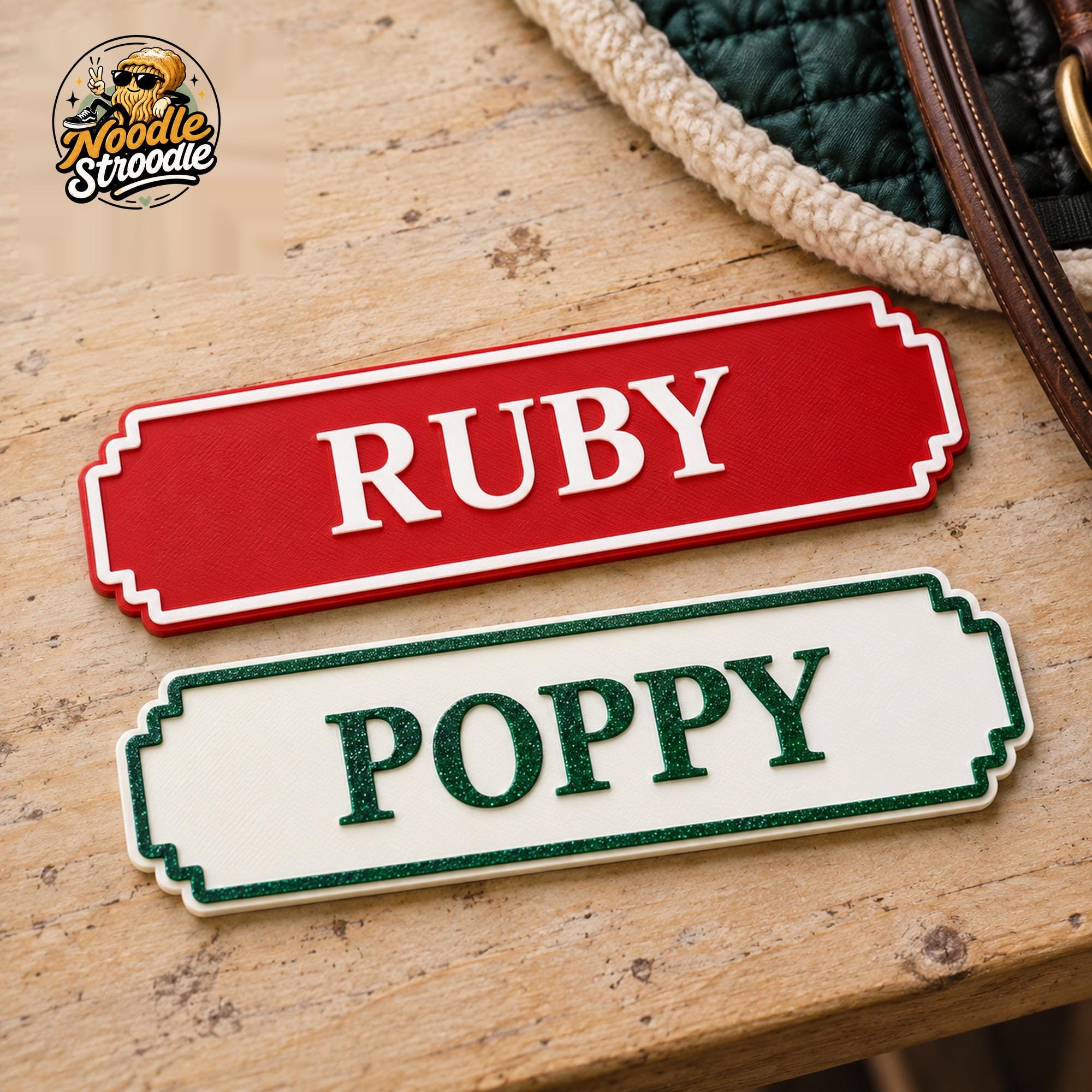 Personalised Horse Stable Name Plaque, Custom 3D Printed Stall Door Sign with Raised Text - Image 6