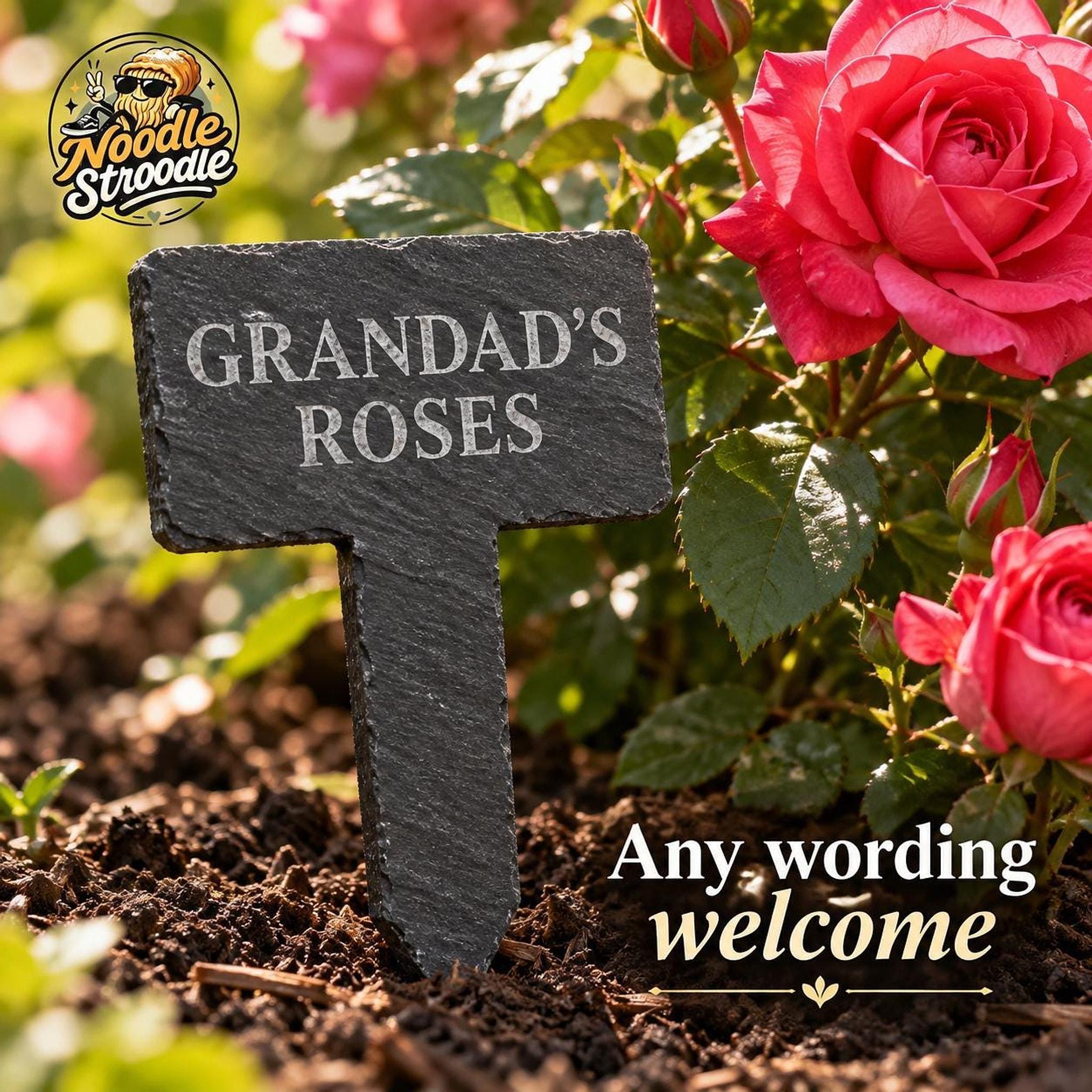 Personalised Slate Plant Markers, Custom Garden Labels, Engraved Herb Vegetable Allotment Stakes, Any Text - Image 3