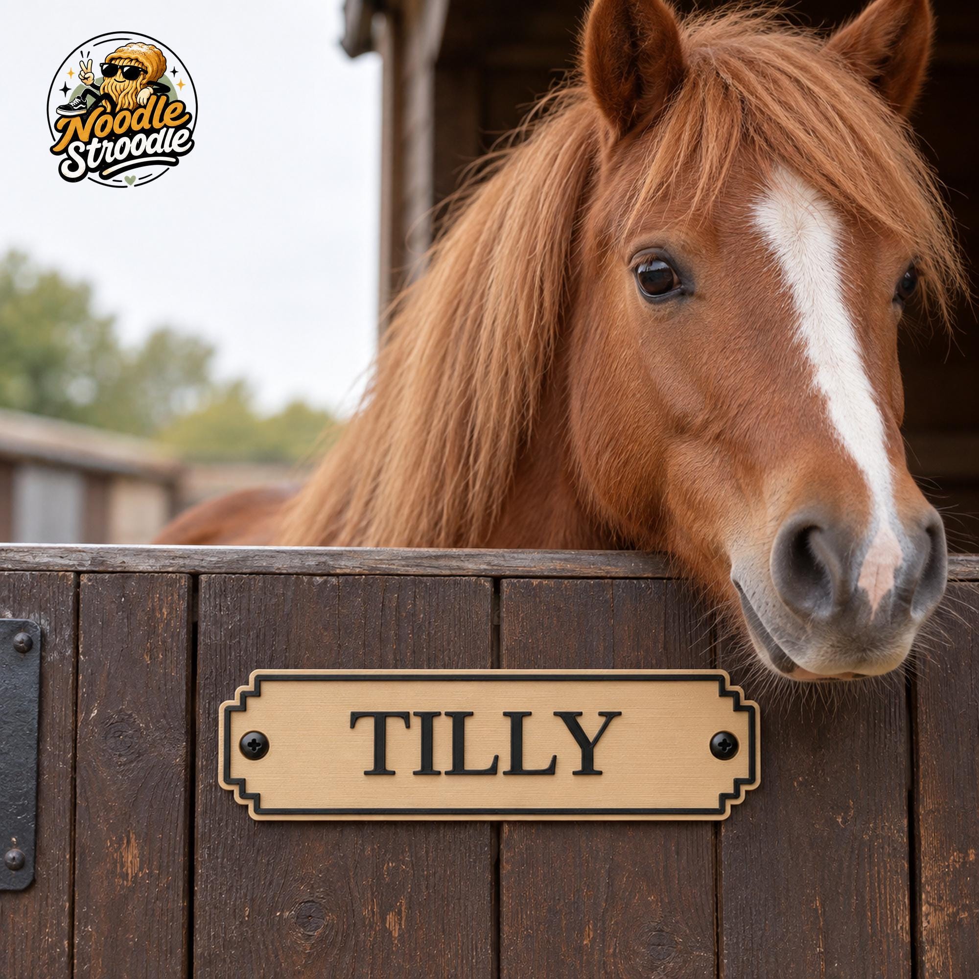 Personalised Horse Stable Name Plaque, Custom 3D Printed Stall Door Sign with Raised Text - Image 8