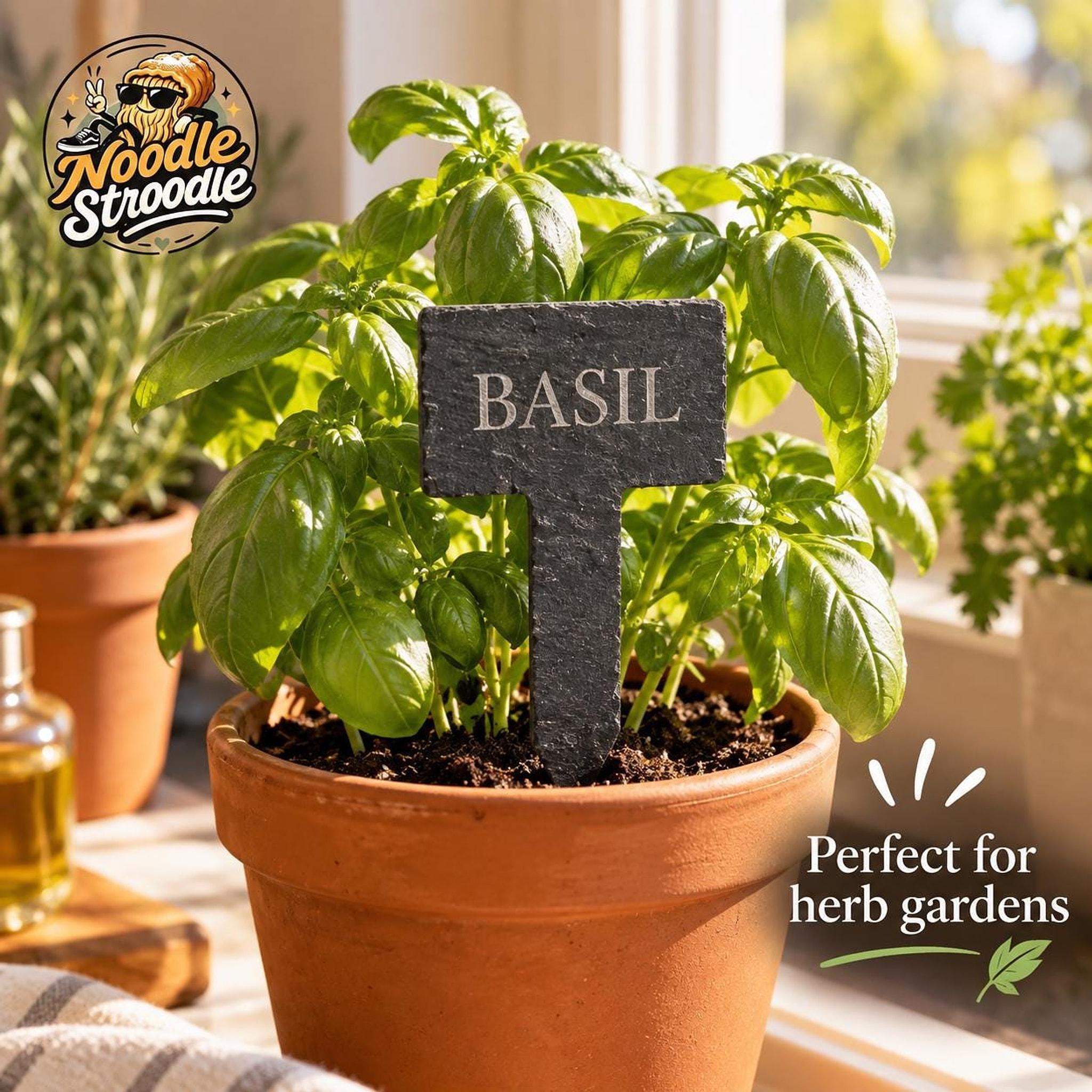 Personalised Slate Plant Markers, Custom Garden Labels, Engraved Herb Vegetable Allotment Stakes, Any Text - Image 4